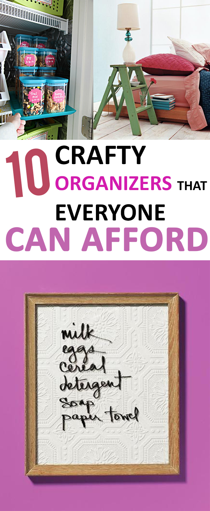10 Crafty Organizers that Everyone Can Afford