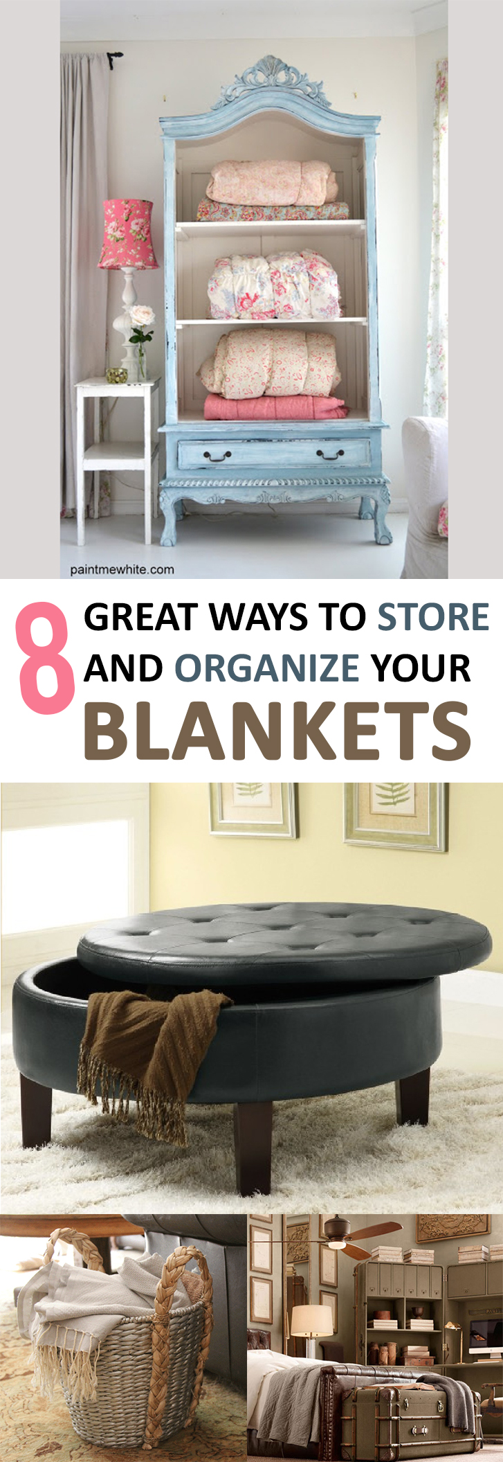 8 Great Ways to Store and Organize Your Blankets