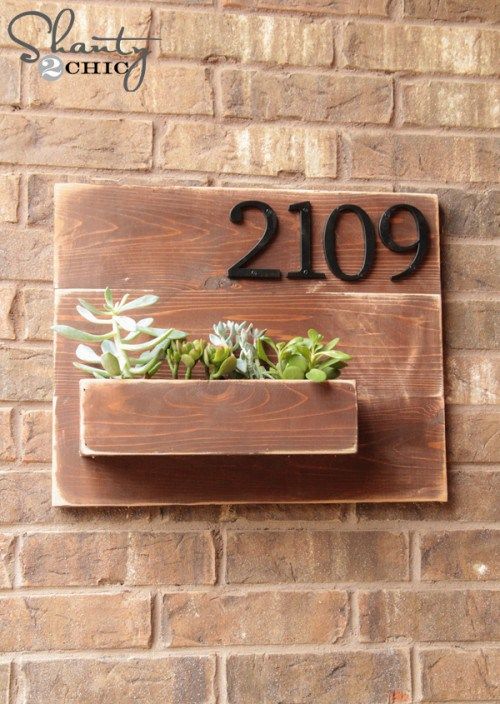 DIY home decor, home decor, outdoor projects, outdoor DIY project, popular pin, house number projects, DIY house number